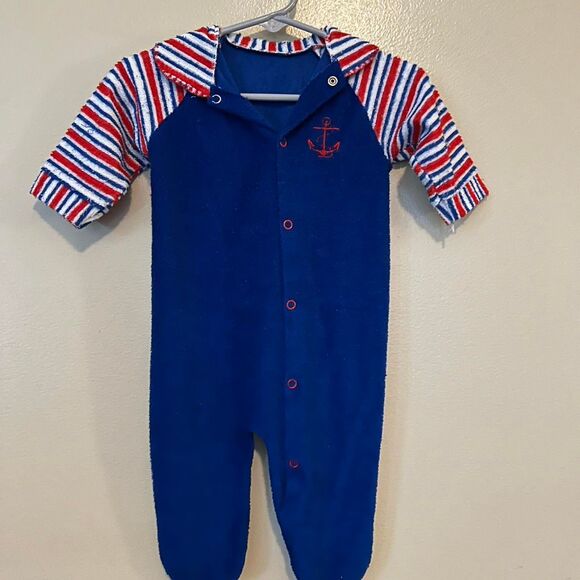 Vintage Anchor Onesie, approximately 9m - maybe 6? - Picture 1 of 6